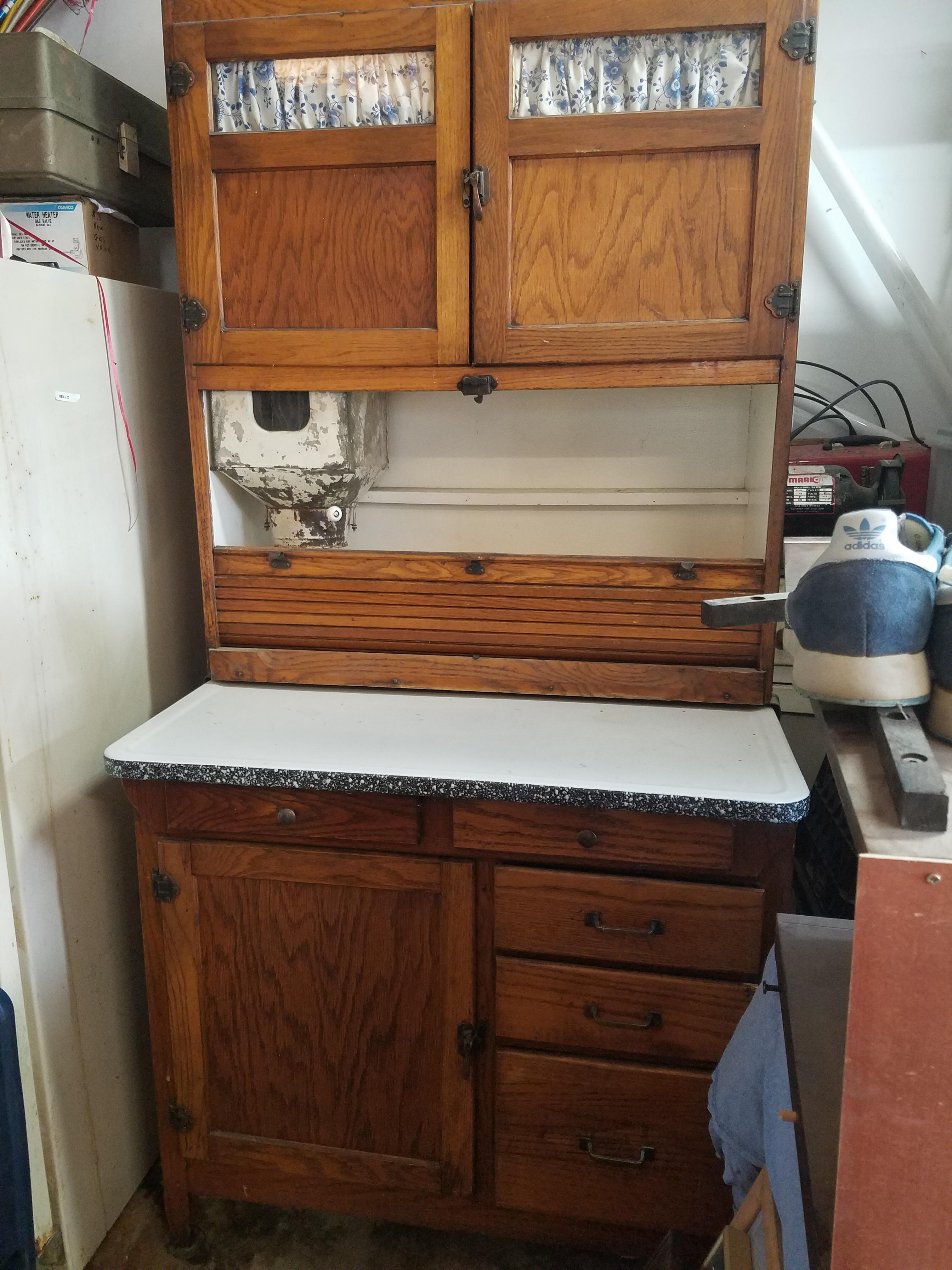 Set of two antique dining room Hutches from 1960s InstAppraisal